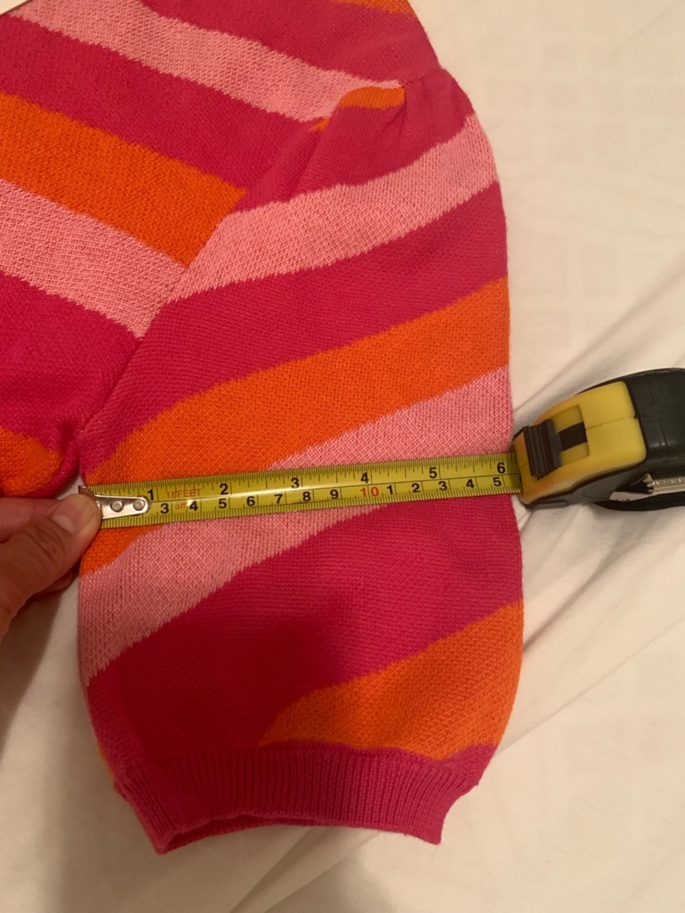Fate Pink, Hot Pink & Orange Striped Knit Top - Picture 16 of 16